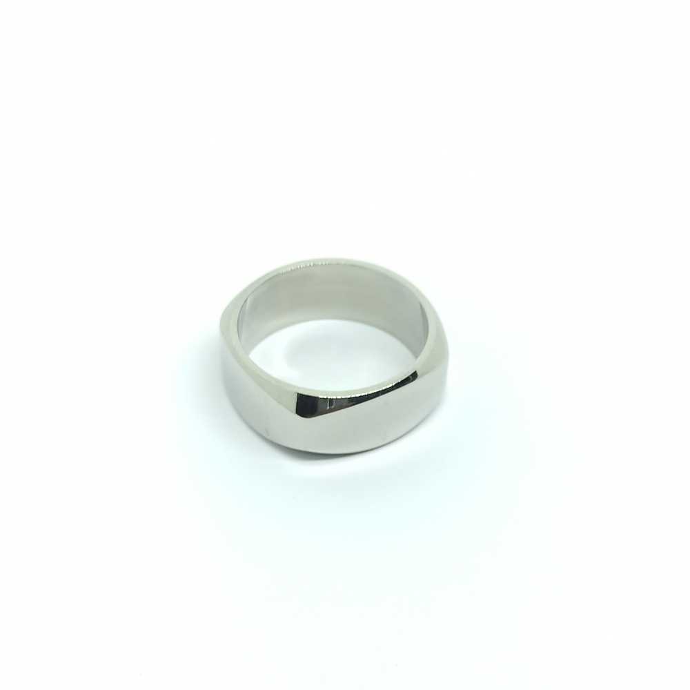 Ring Simple Silver Square_R75