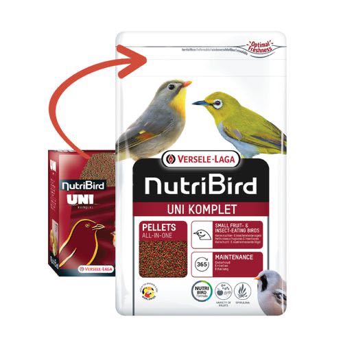 Nutribird Uni Komplete ขนาด 1kg. อาหารนกปรอทหัวจุก