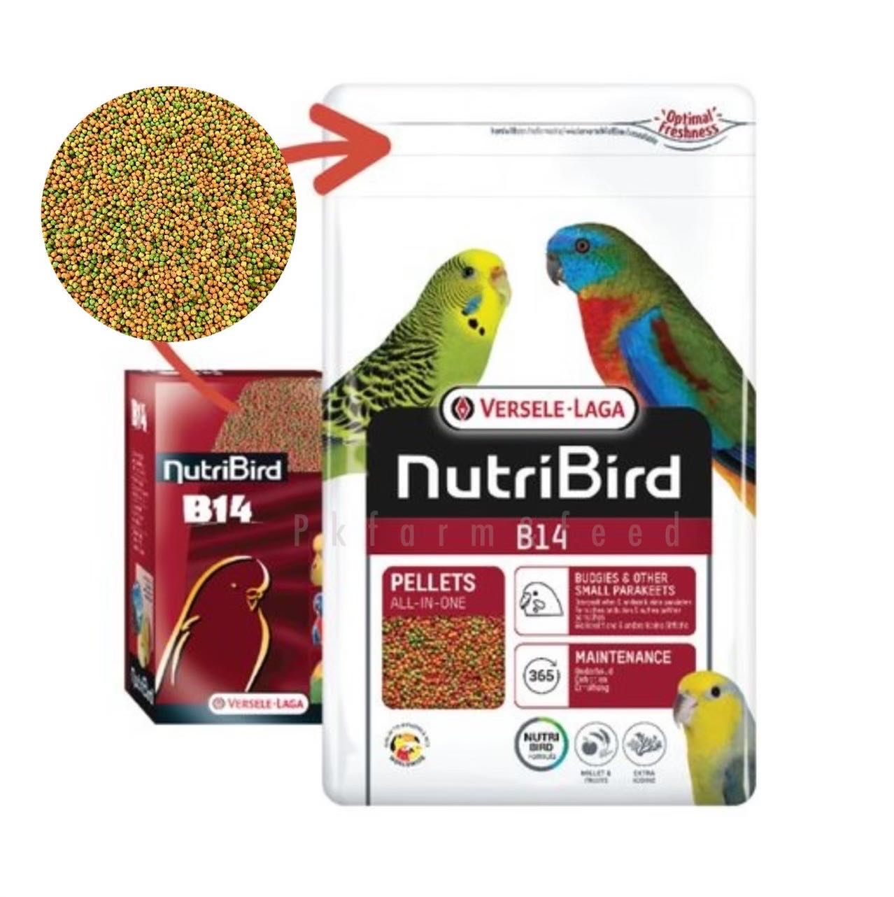 NutriBird B14 ขนาด 3kg. อาหารนก นูทรีเบิร์ดบี14 