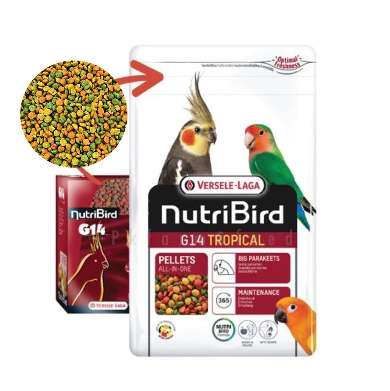 NutriBird G14 ขนาด 1kg. อาหารนก นูทรีเบิร์ดจี14