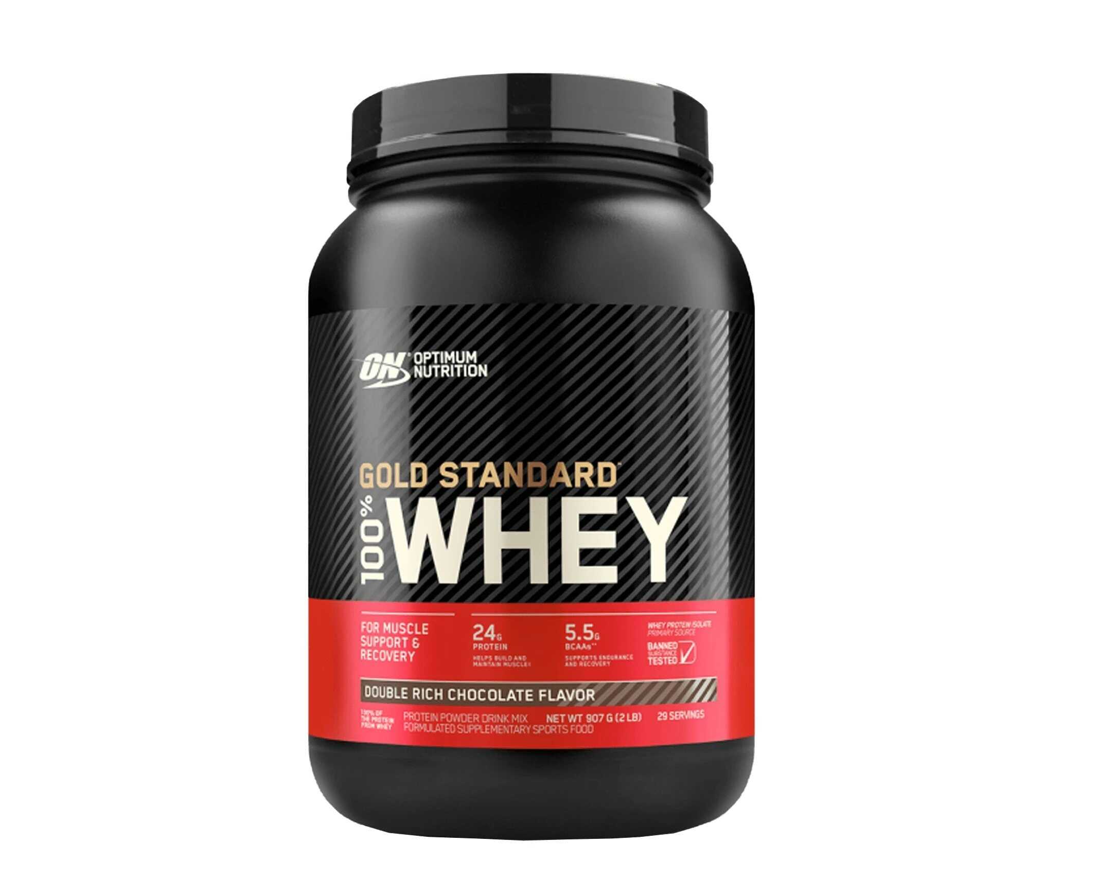 Optimum Whey Protein Gold Standard  2 lbs.เวย์โปรตีนสร้างกล้ามเนื้อ ไขมันต่ำ ขนาด2ปอนด์