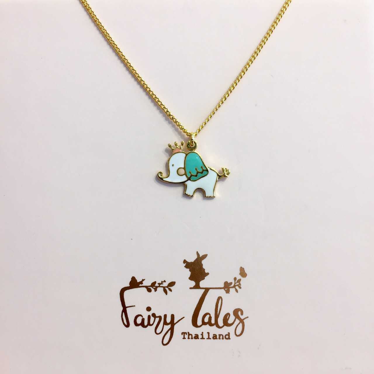 Wonderland Necklace /สร้อยคอช้างใส่มงกุฎ
