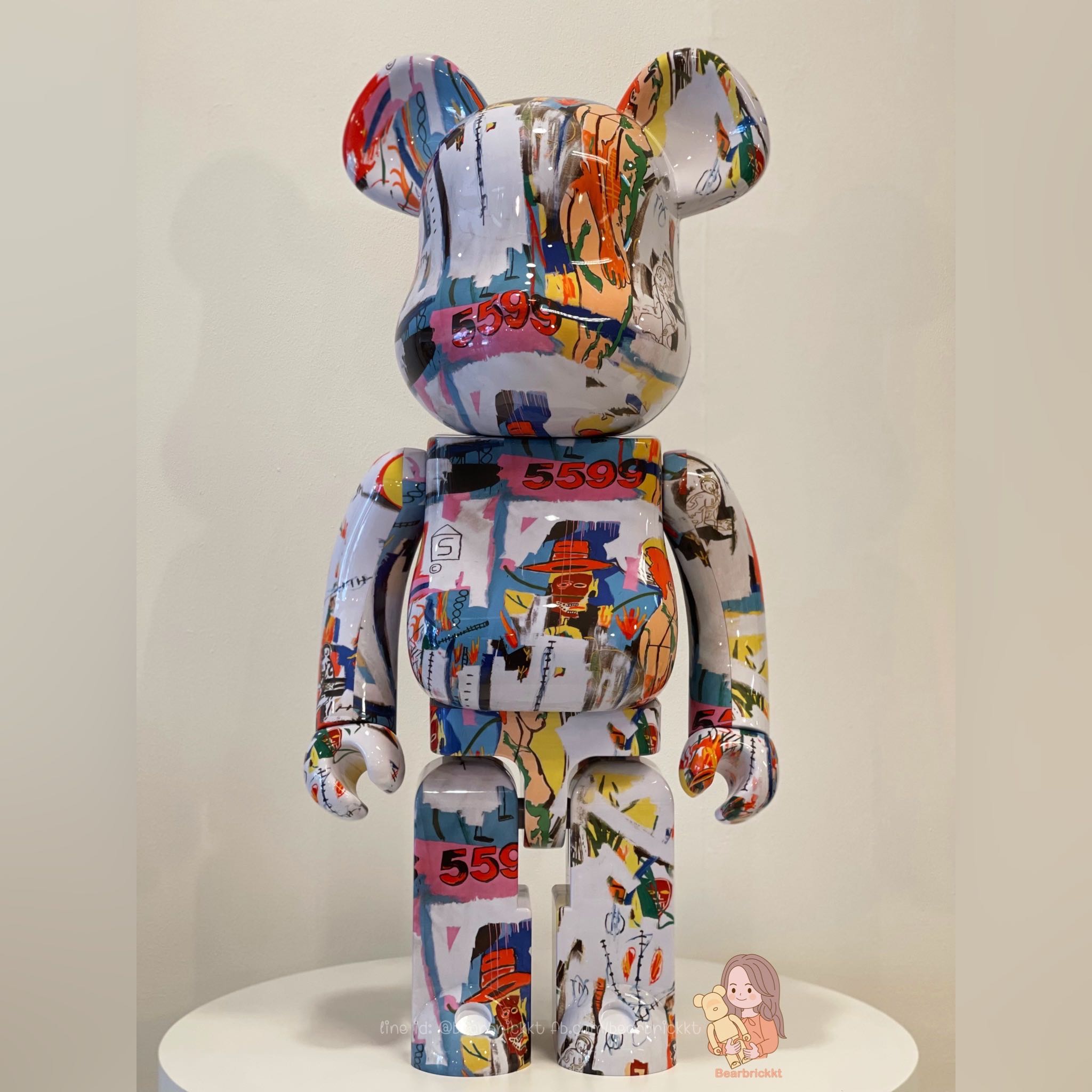 พร้อมส่ง Bearbrick  Andy Warhol x Jean-michel Basquiat #4 1000%