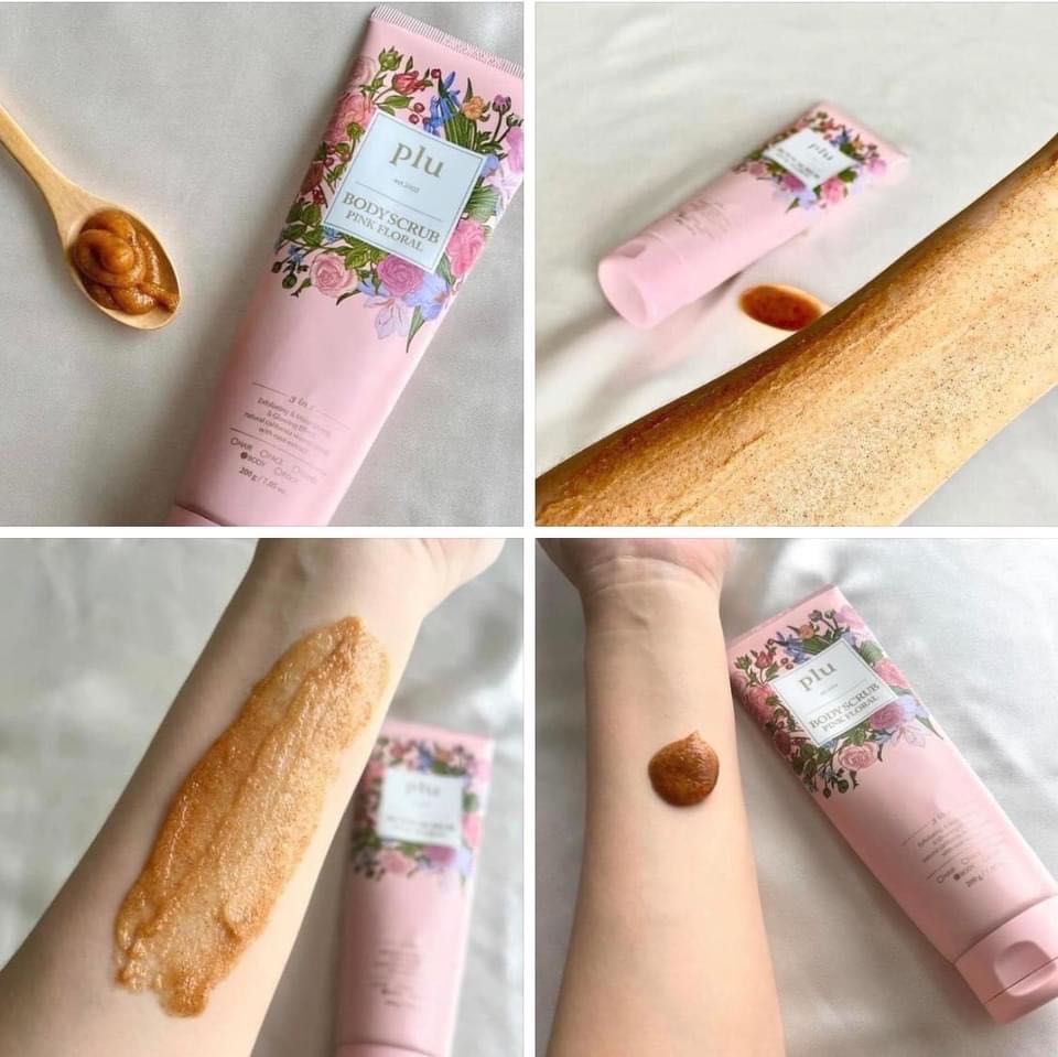 Plu Body Scrub Pink Floral 200g