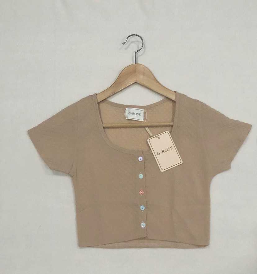 เสื้อครอปป้าย G-ROSE มือ1
