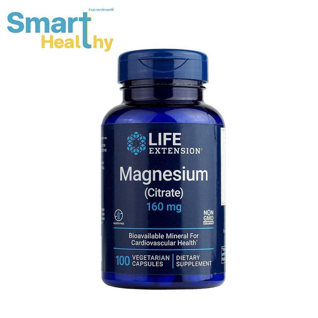 Life Extension Magnesium (Citrate) 160 mg 100 Capsules ช่วยบรรเทาไมเกรนและนอนหลับได้สนิทมากยิ่งขึ้น