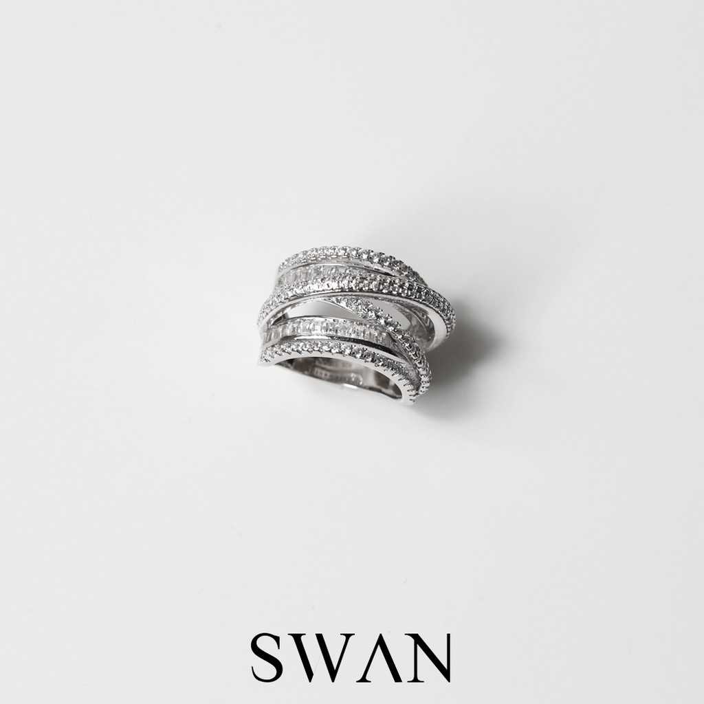 Baguette Ocean Wave Ring