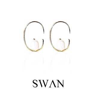 Baroque Pearl Minimal Earring