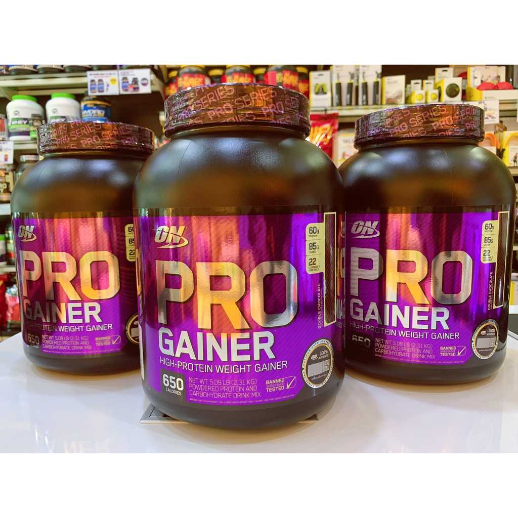 Optimum ProGainer mass 56lbs. เวย์โปรตีนสร้างกล้ามเนื้อเพิ่มมวลร่างกายโปรตีนสูง