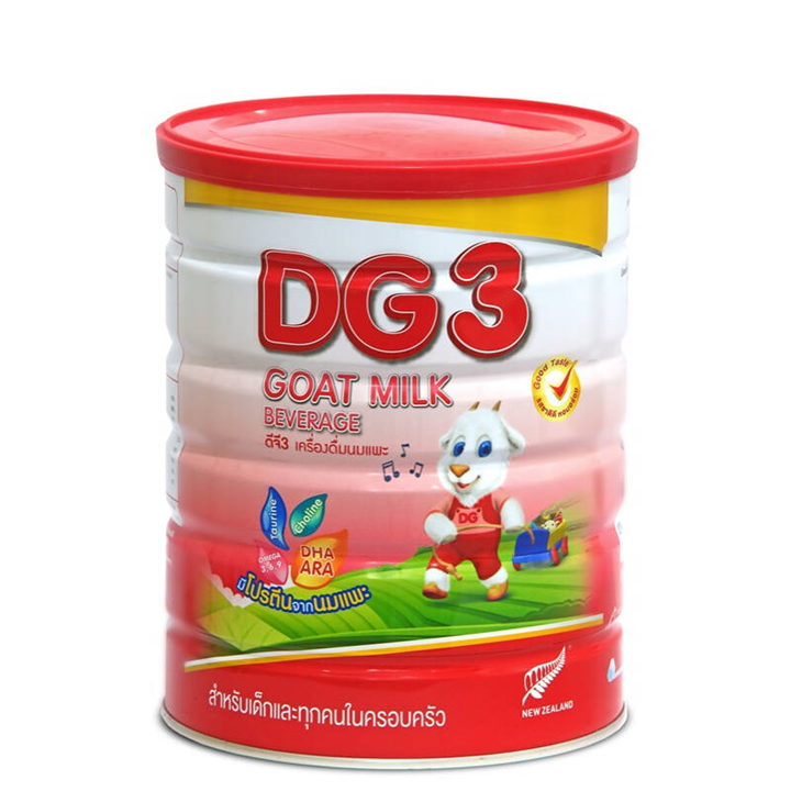 DG3 GOAT MILK Follow-on Formula สูตรต่อเนื่อง จากนมแพะ 800 กรัม ( 1 ปีขึ้นไปและทุดคนในครอบครัว)
