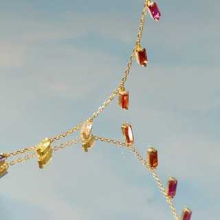 Color Stone Necklace