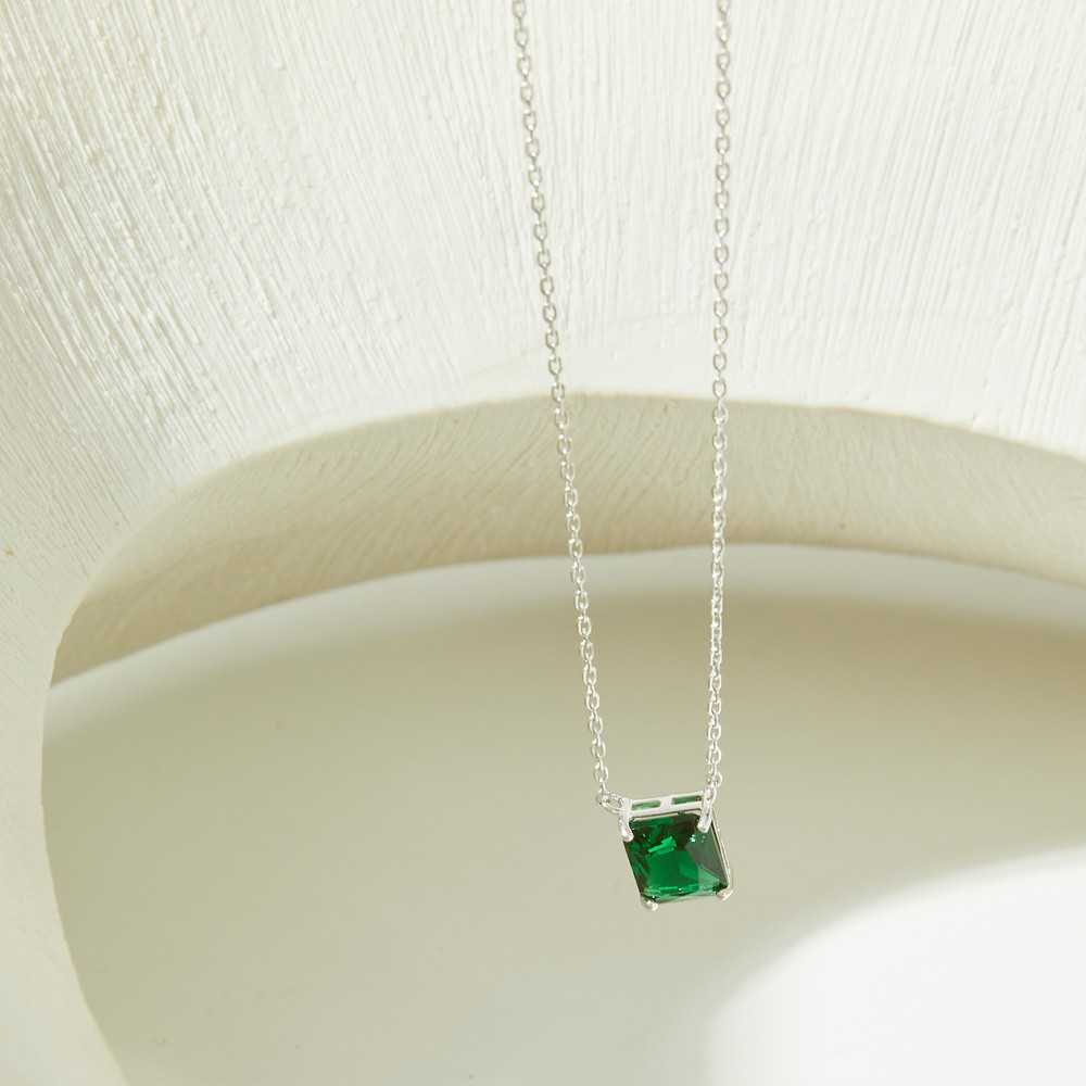 Silver Stone Necklace