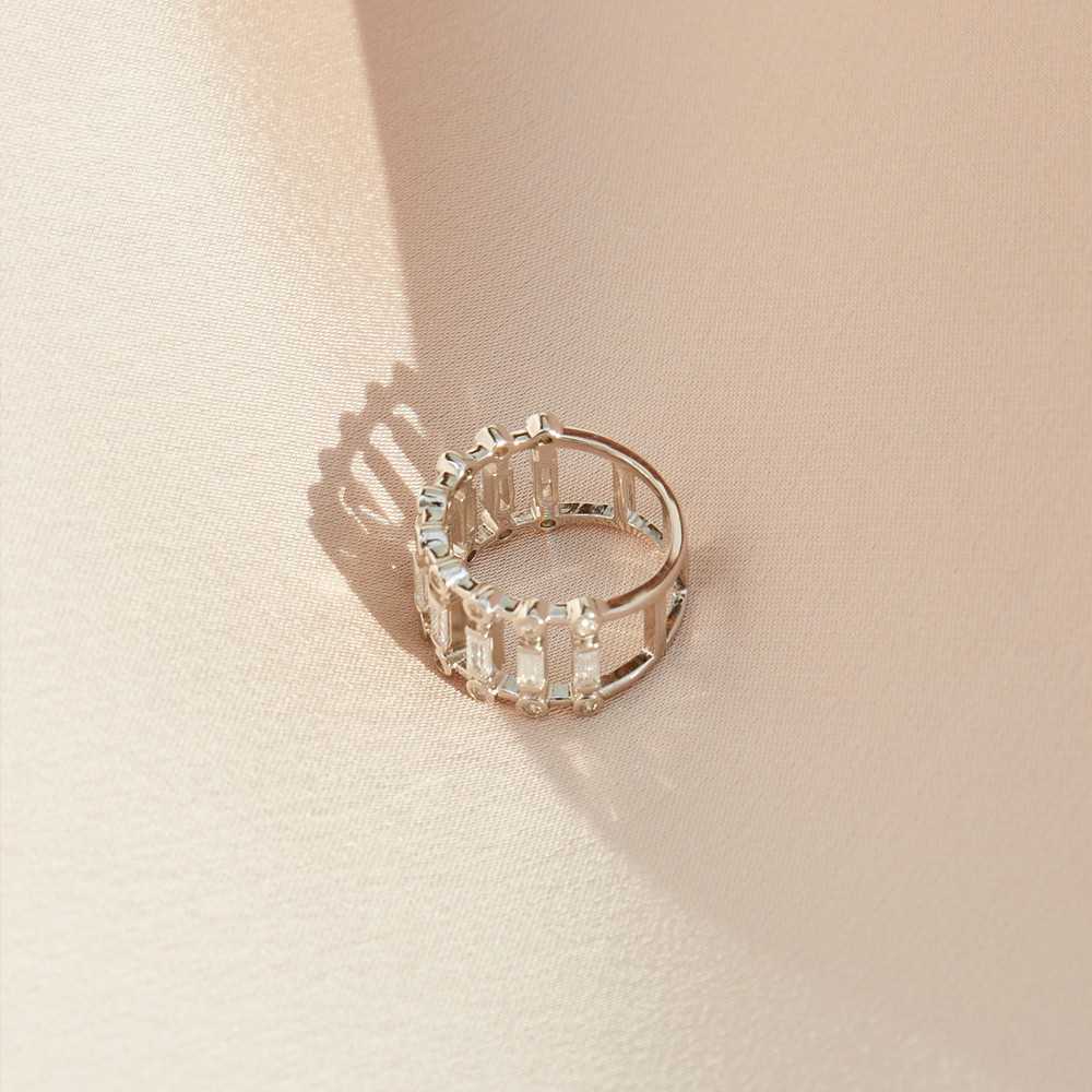 Baguette Dot Ring