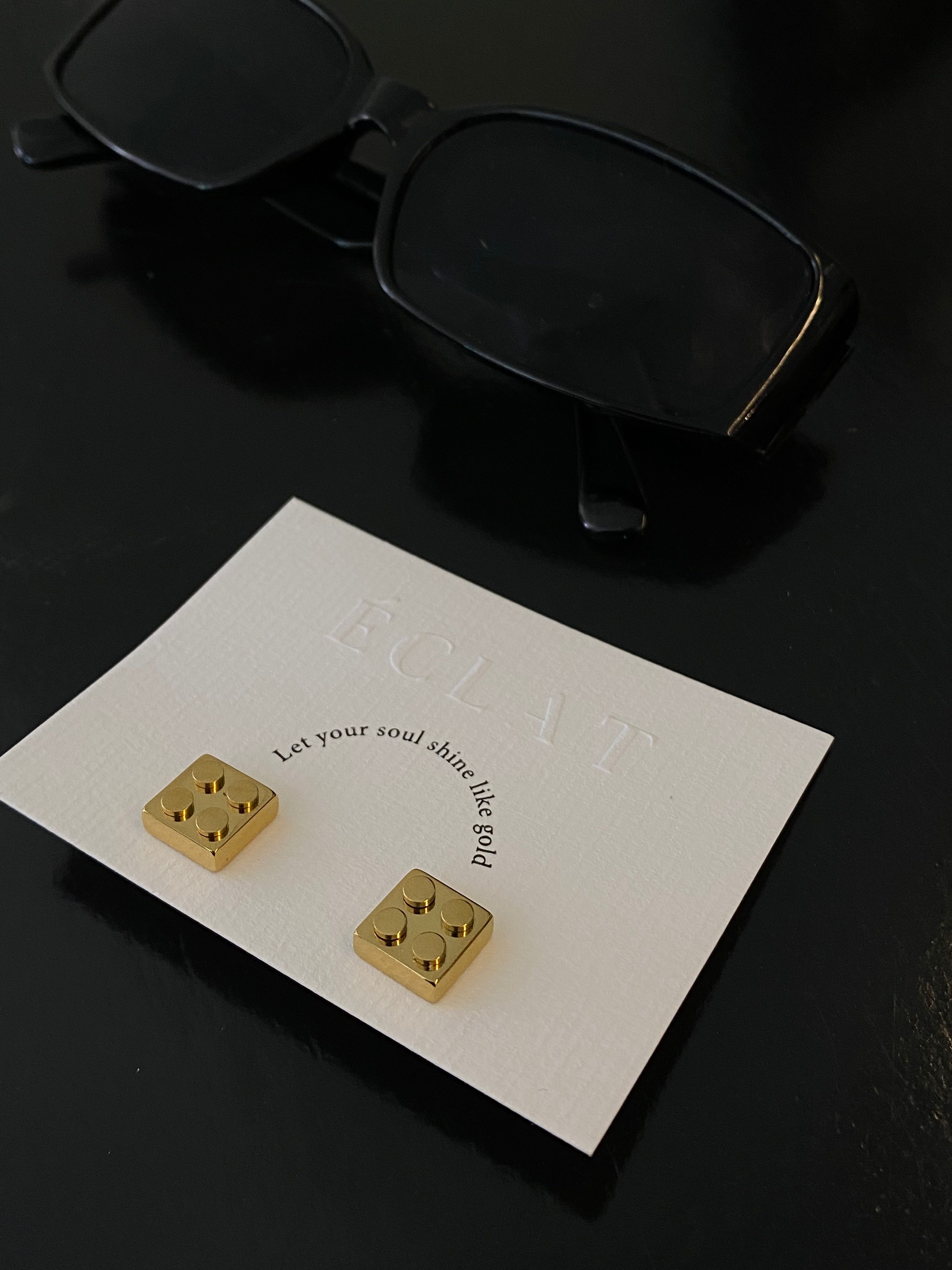 Lego earrings