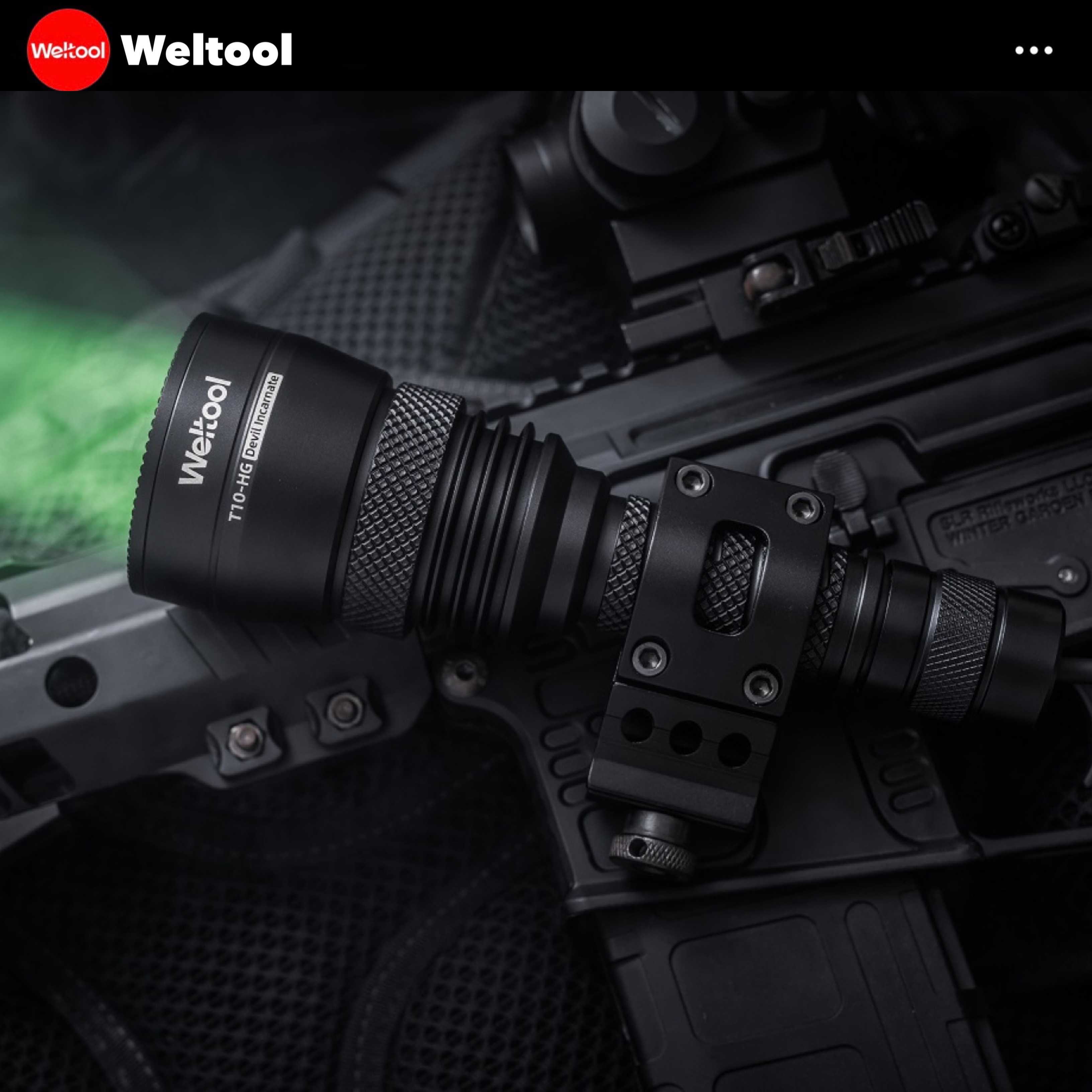ไฟฉายแสงเขียว Weltool T10-HG Green Light 994 Lumens  1580,00CD 795M