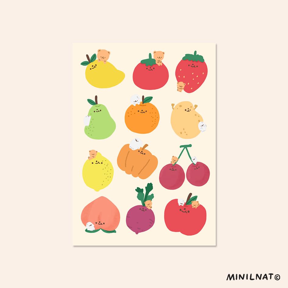 Sticker - Fruit Buddies