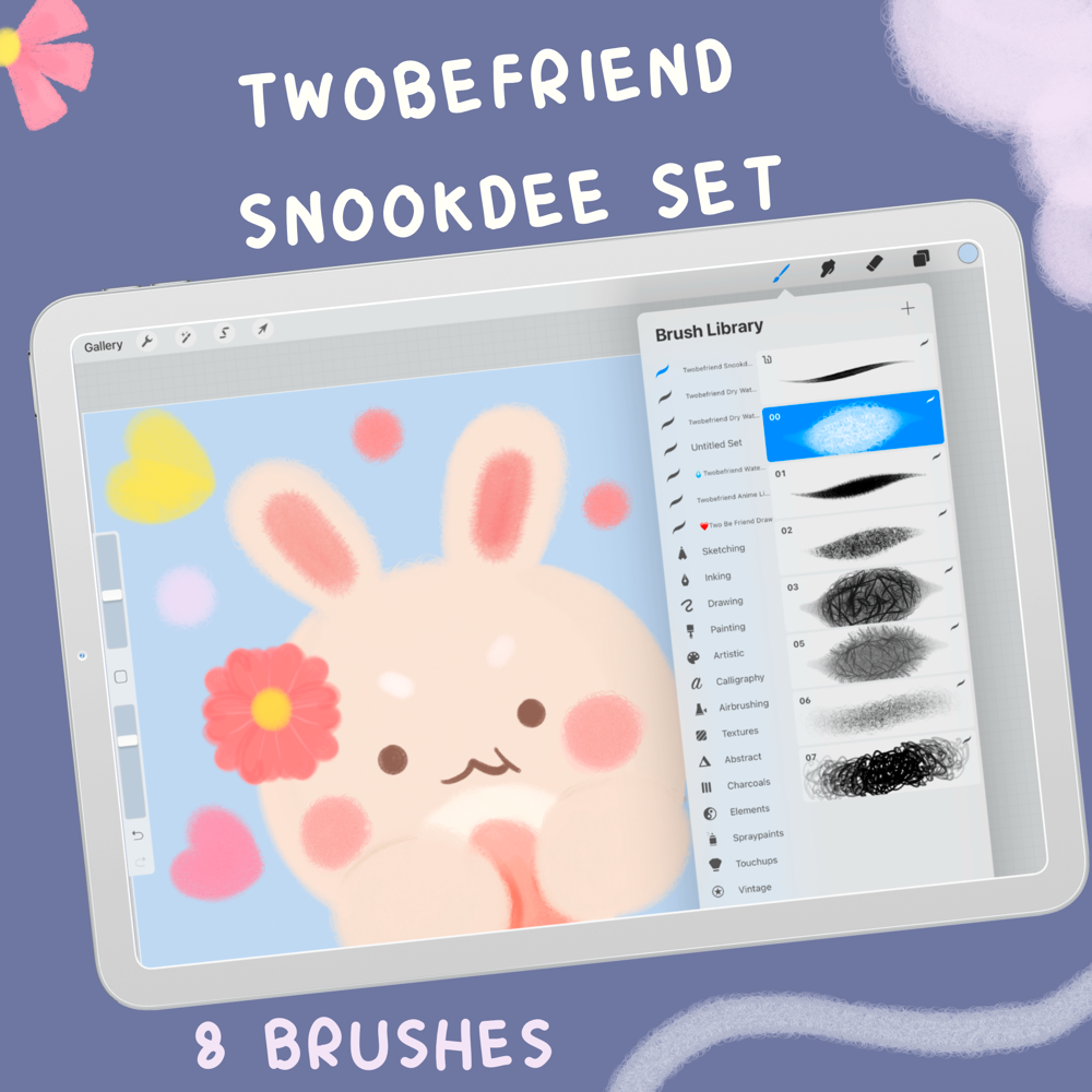 Twobefriend Snookdee Set|PROCREAT BRUSHES |