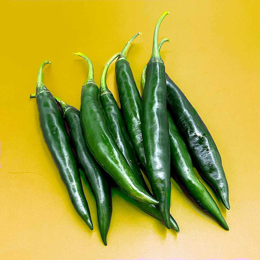 พริกชี้ฟ้าเขียว  Green Goat Chili Pepper /100g