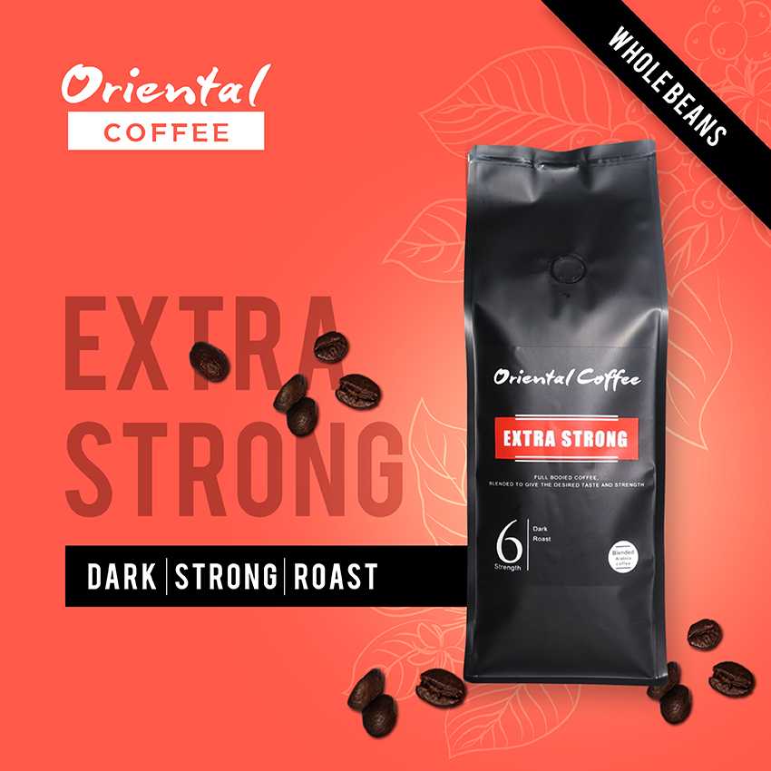 (ราคาส่ง) Extra Strong อราบิก้าเบลนโรบัสต้า 500 กรัม 10 ถุง