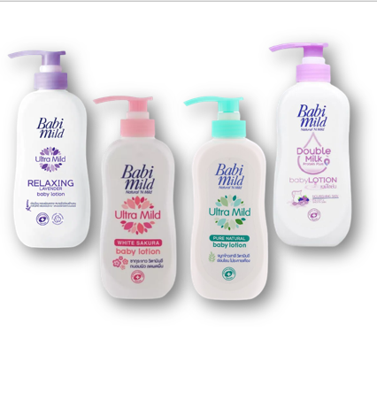 Babi Mild เบบี้มาย เบบี้โลชั่น อัลตร้ามายด์ 400 มล. แบบขวดปั้ม(เลือกสูตร)