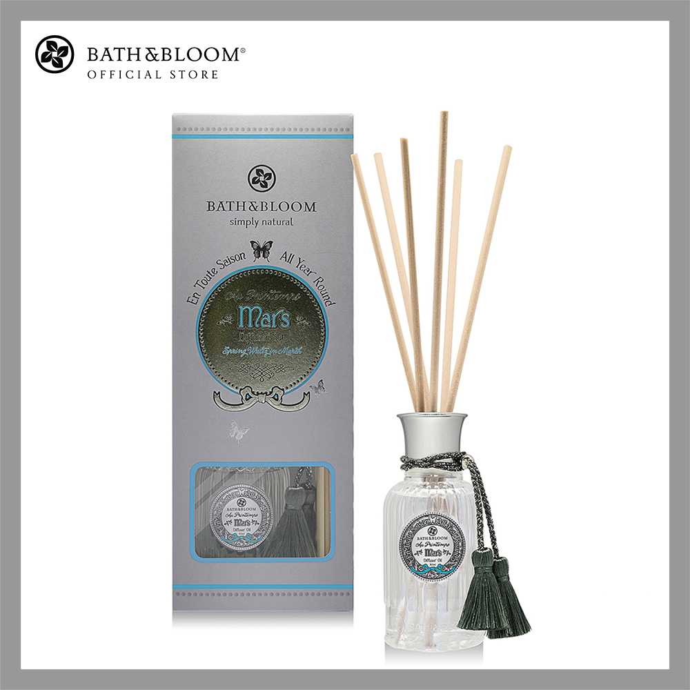 BATH & BLOOM Mar Diffuser Oil Set ชุดก้านไม้หอมปรับอากาศ กลิ่นผลมะกอกและผลมะเดื่อฝรั่ง