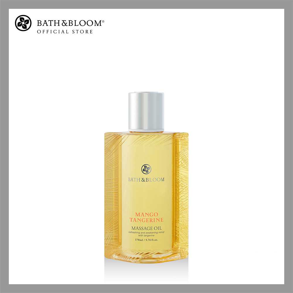 BATH & BLOOM Mango Tangerine Massage Oil น้ำมันนวด กลิ่นมะม่วง ส้ม 