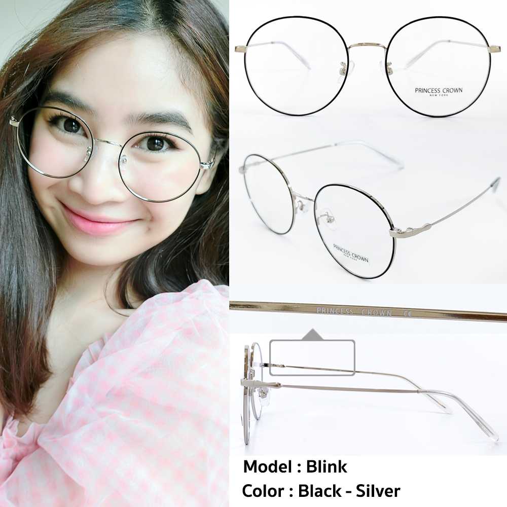 กรอบแว่น Princess Crown รุ่น Blink สี Black-Silver