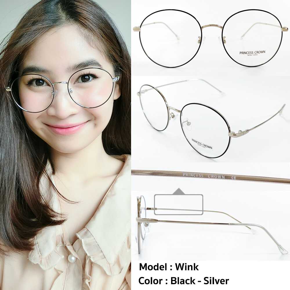 กรอบแว่น รุ่น Wink สี Black-Silver