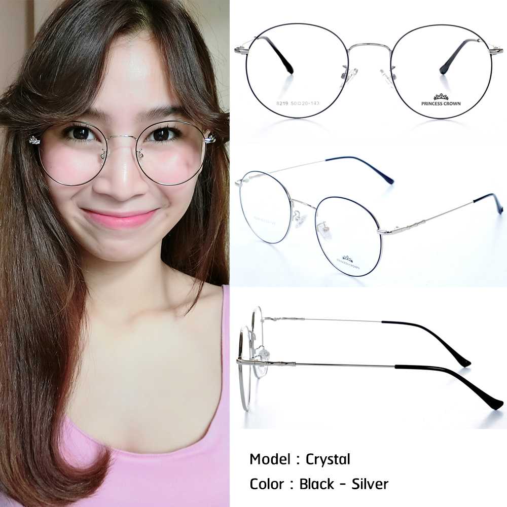 กรอบแว่น รุ่น Crystal สี Black-Silver