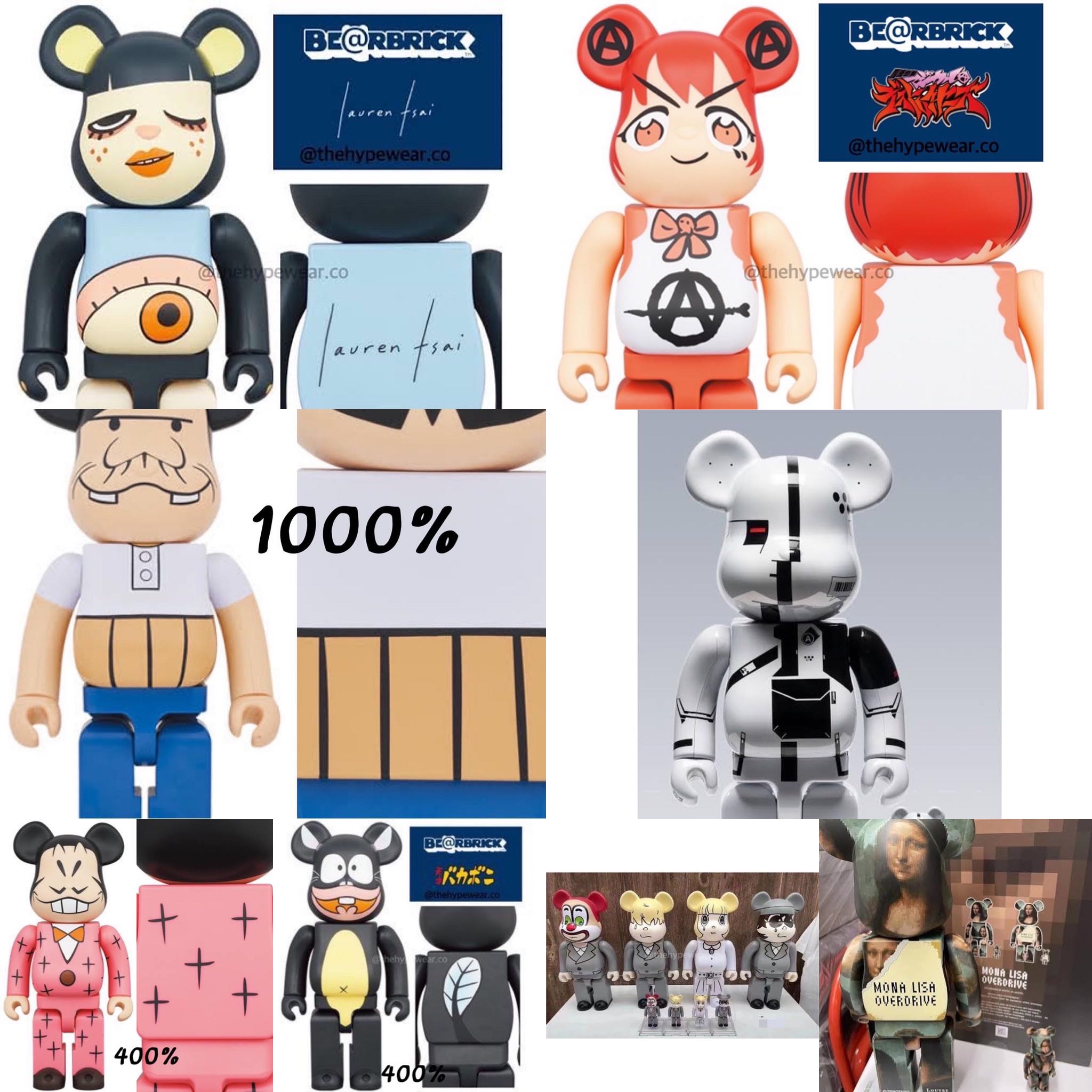 [พร้อมส่ง ตัวพิเศษ] Bearbrick Mona Lisa Lauren Tsai Acronym Be@rbrick Pre-Order June 2022