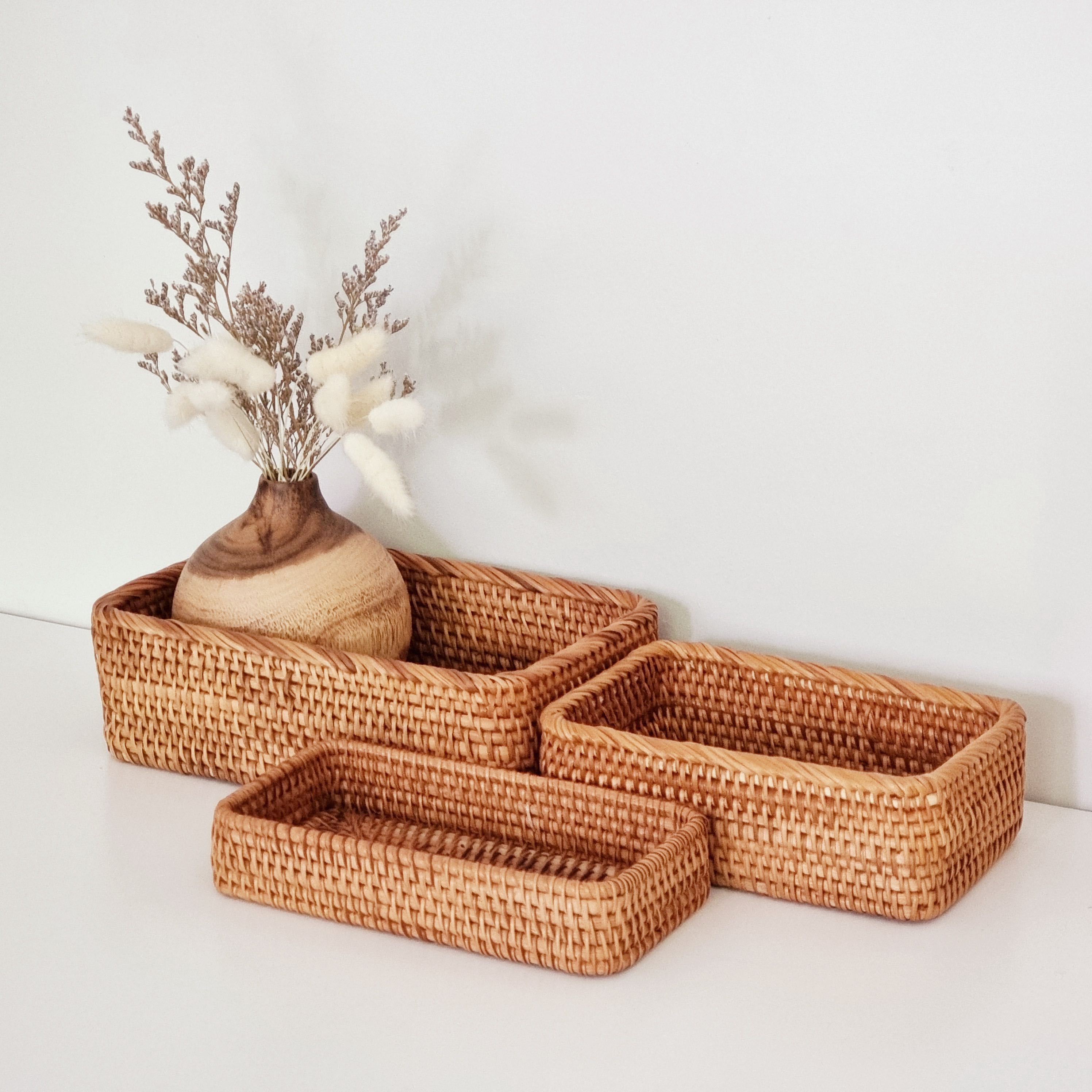 Rattan Basket : ถาดหวายญี่ปุ่น