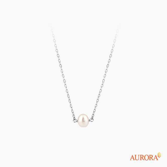 สร้อยคอมุกแท้ Stuuning Pearl ตัวเรือนเงินแท้ 92.5%