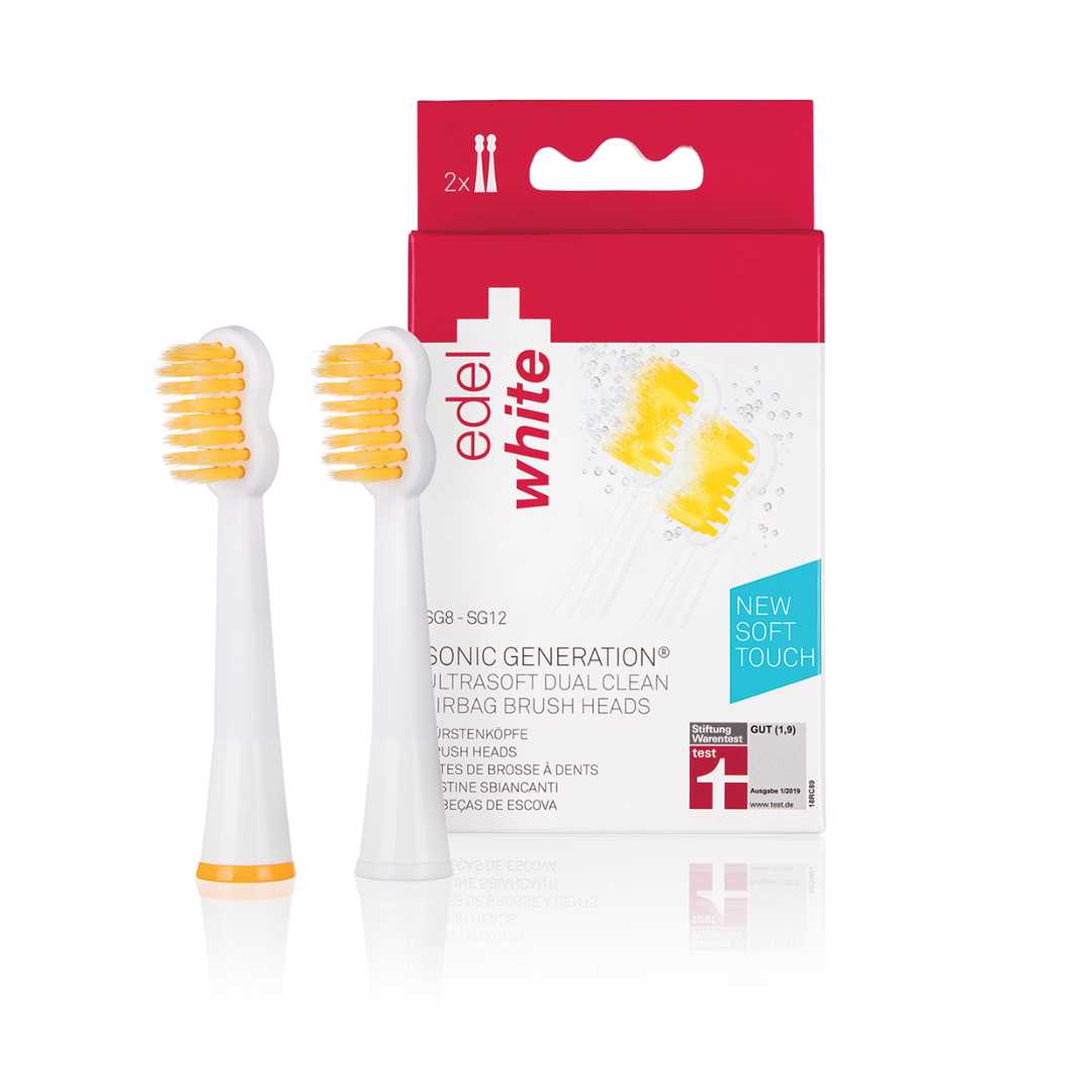 หัวแปรงสีฟันไฟฟ้า edel+white  รุ่น Dual clean ( 2 ชิ้น )