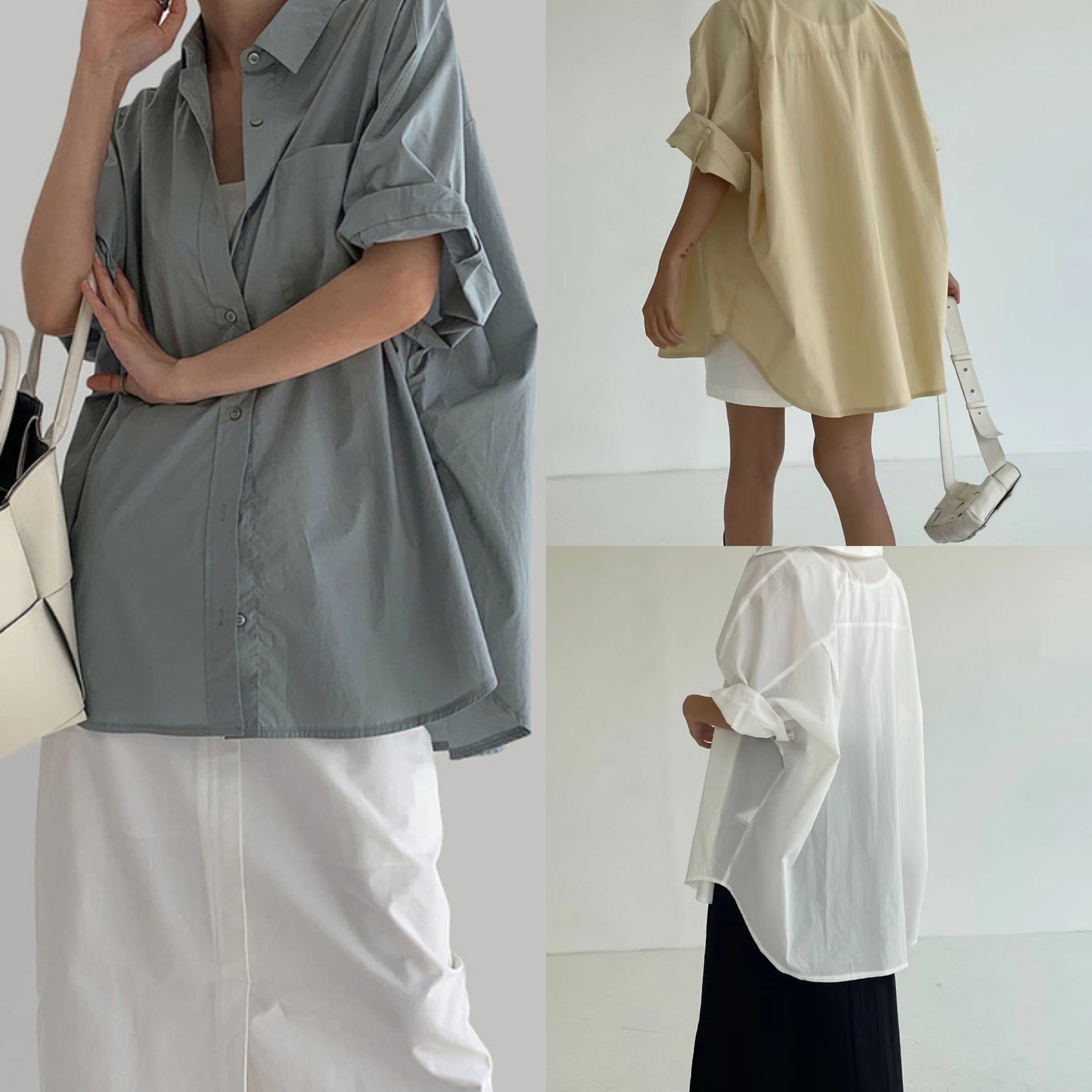 (พร้อมส่ง) wave shirt [unisex]