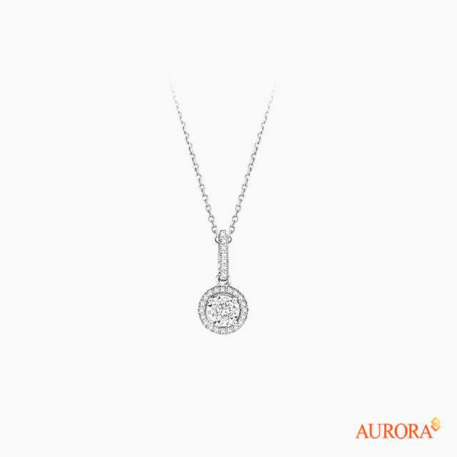 AURORA จี้เพชรพร้อมสร้อยคอ Little World Collection WG