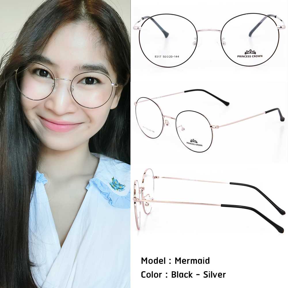 กรอบแว่น รุ่น Mermaid สี Black - Silver