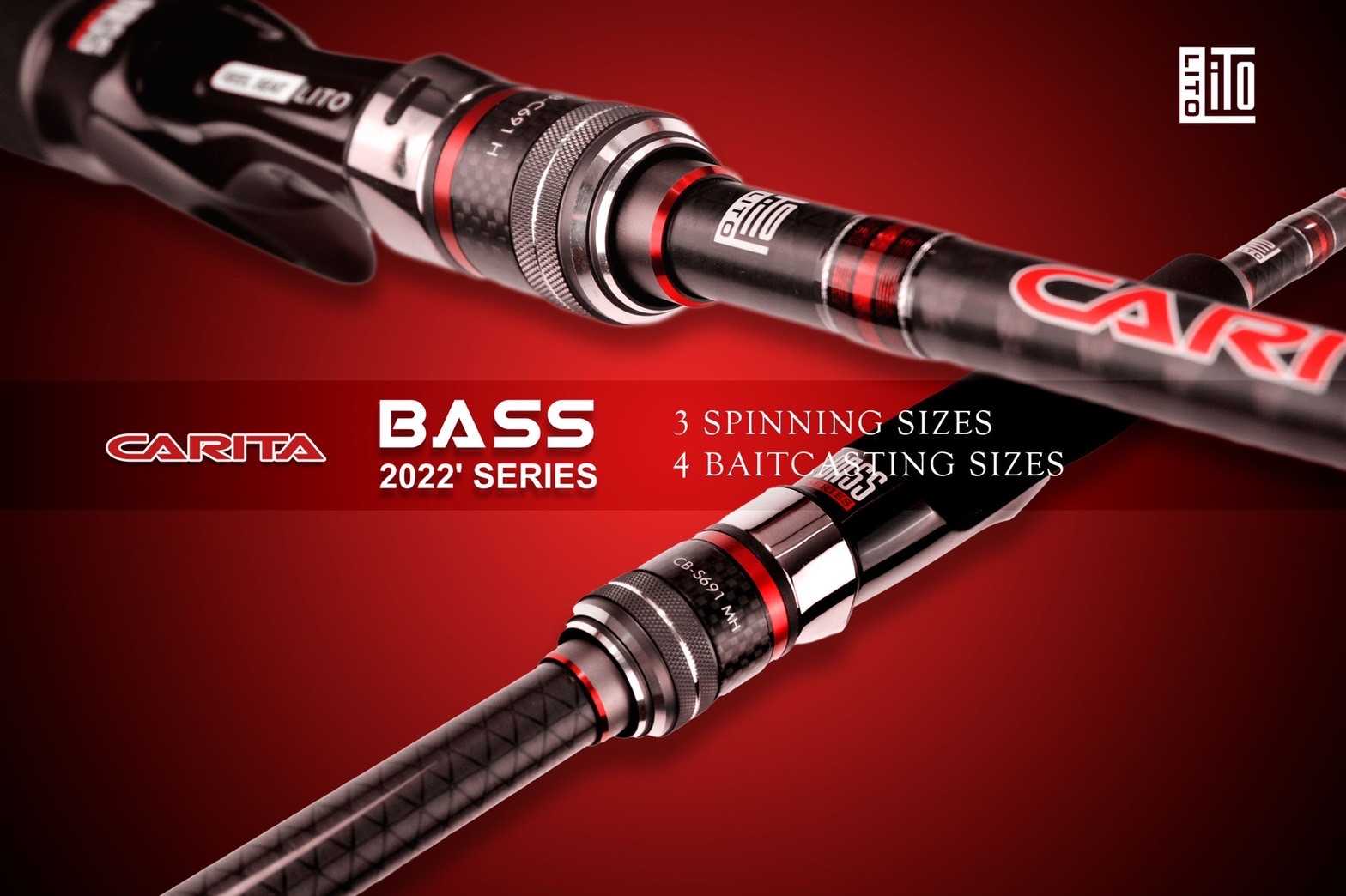 คันตีเหยื่อปลอม LITO 2022' CARITA BASS SERIES