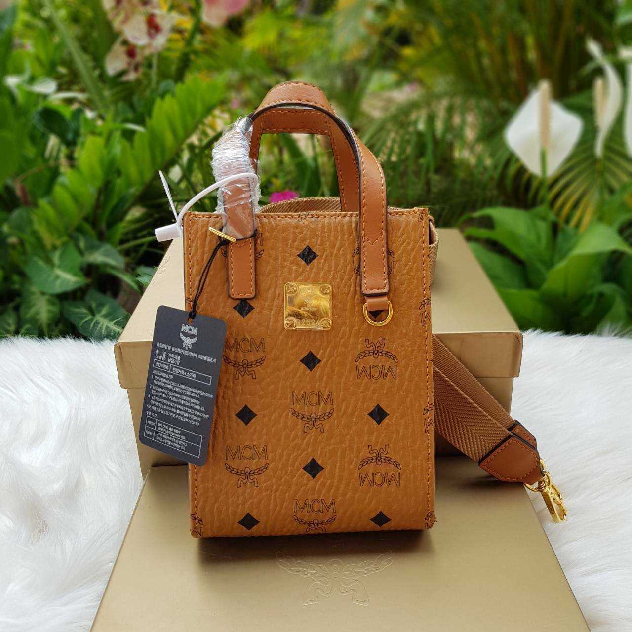 MCM X MINI KLASSIK TOTE IN VISETOS R2524 mini tote LINE SHOPPING
