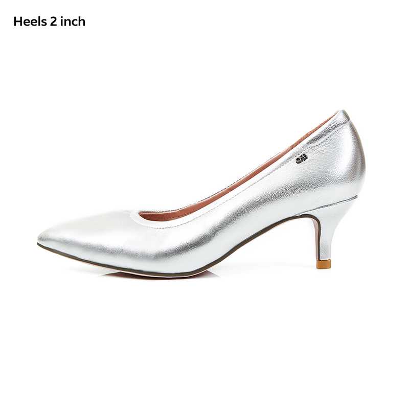 Diana Heel 2 Inc in Silver