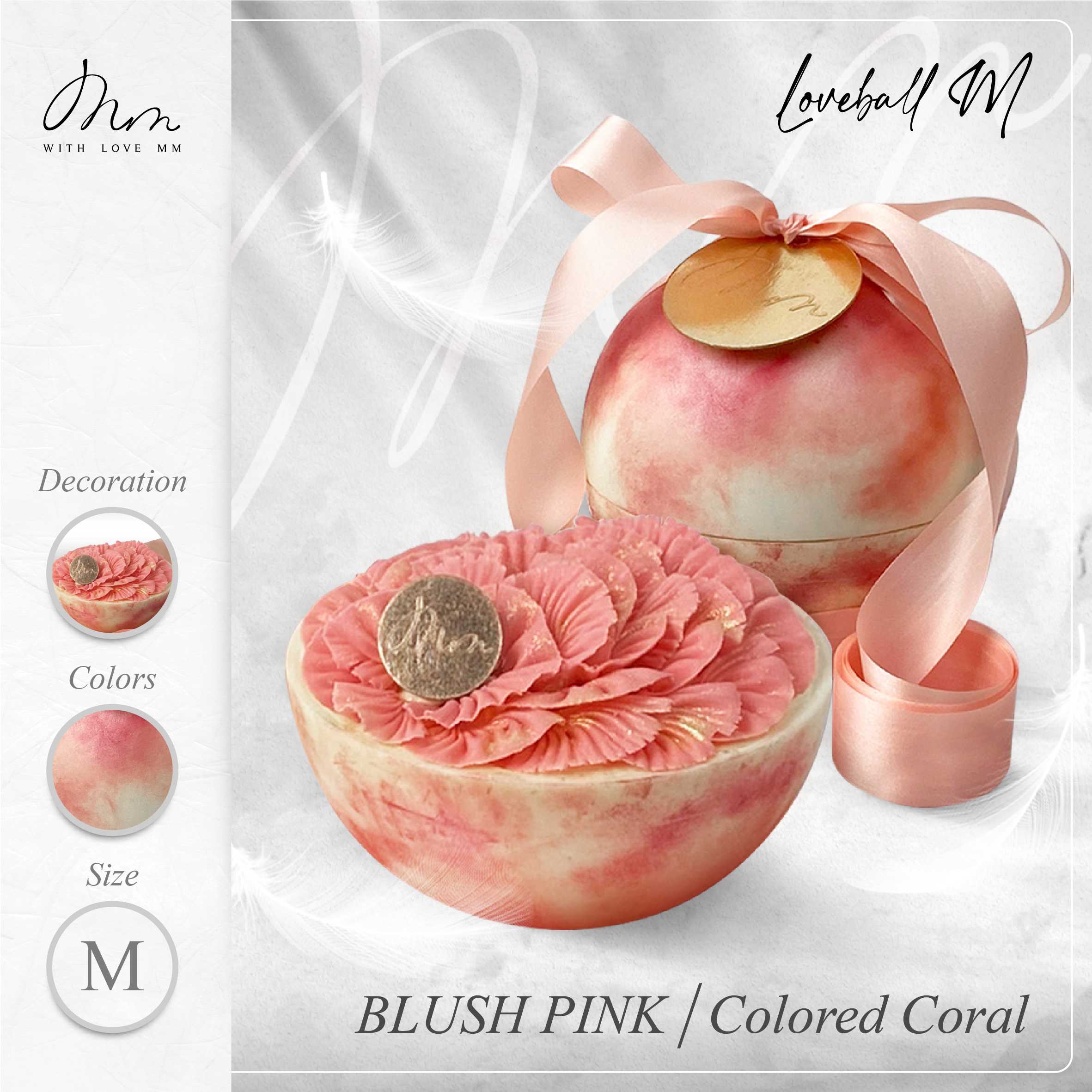 BLUSH PINK - Loveball M - Colored Coral