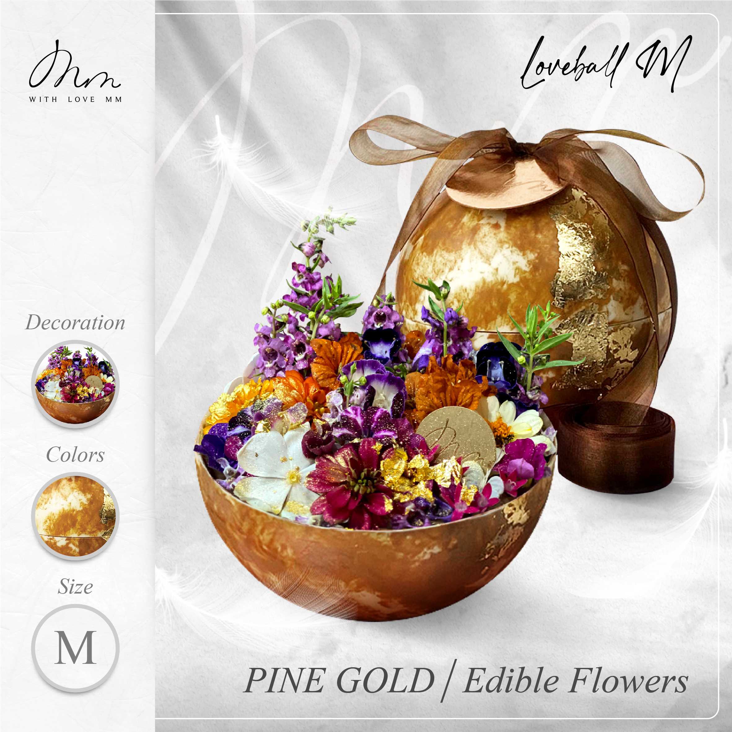 PINE GOLD - Loveball M - Edible Flower