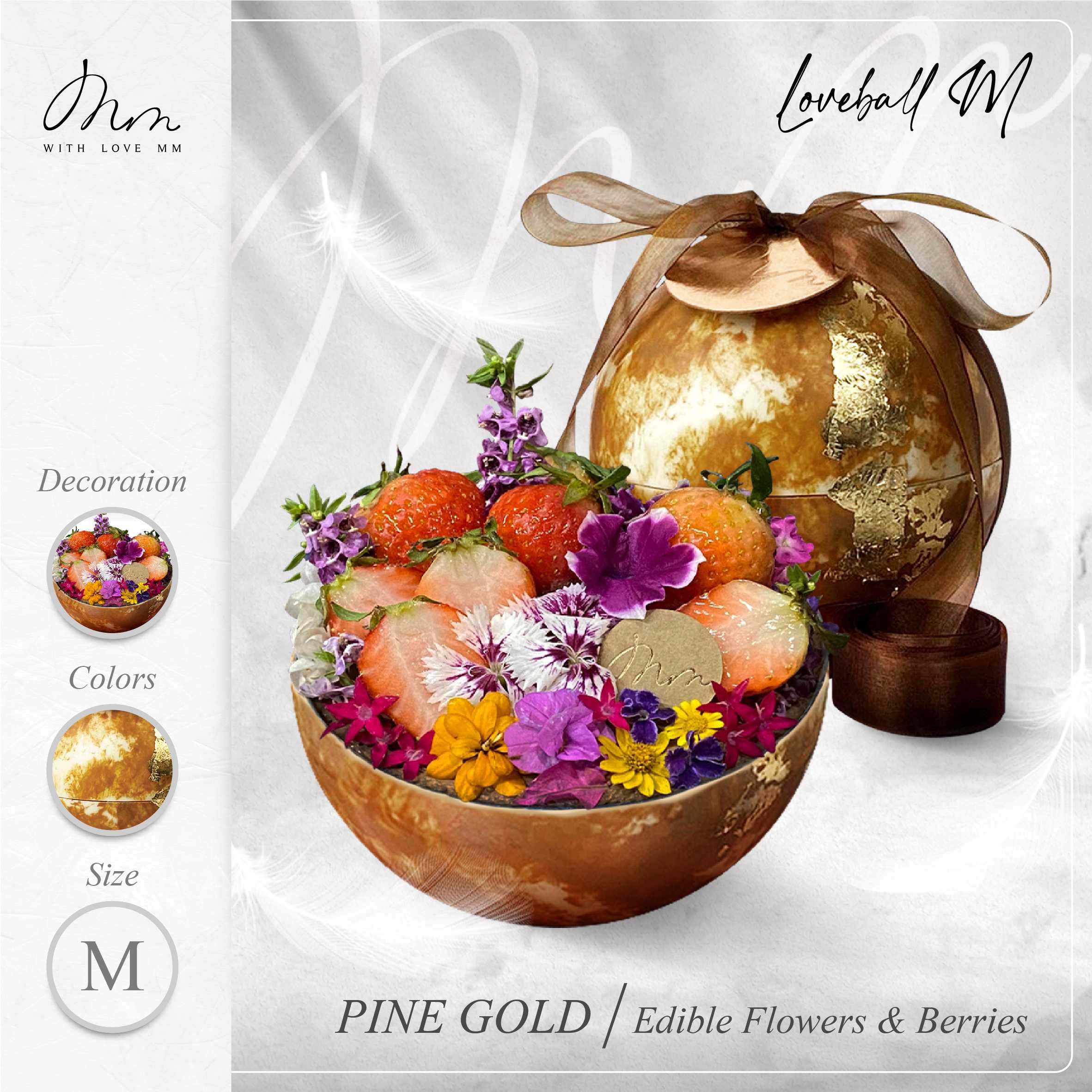 PINE GOLD - Loveball M - Edible Flowers & Berries