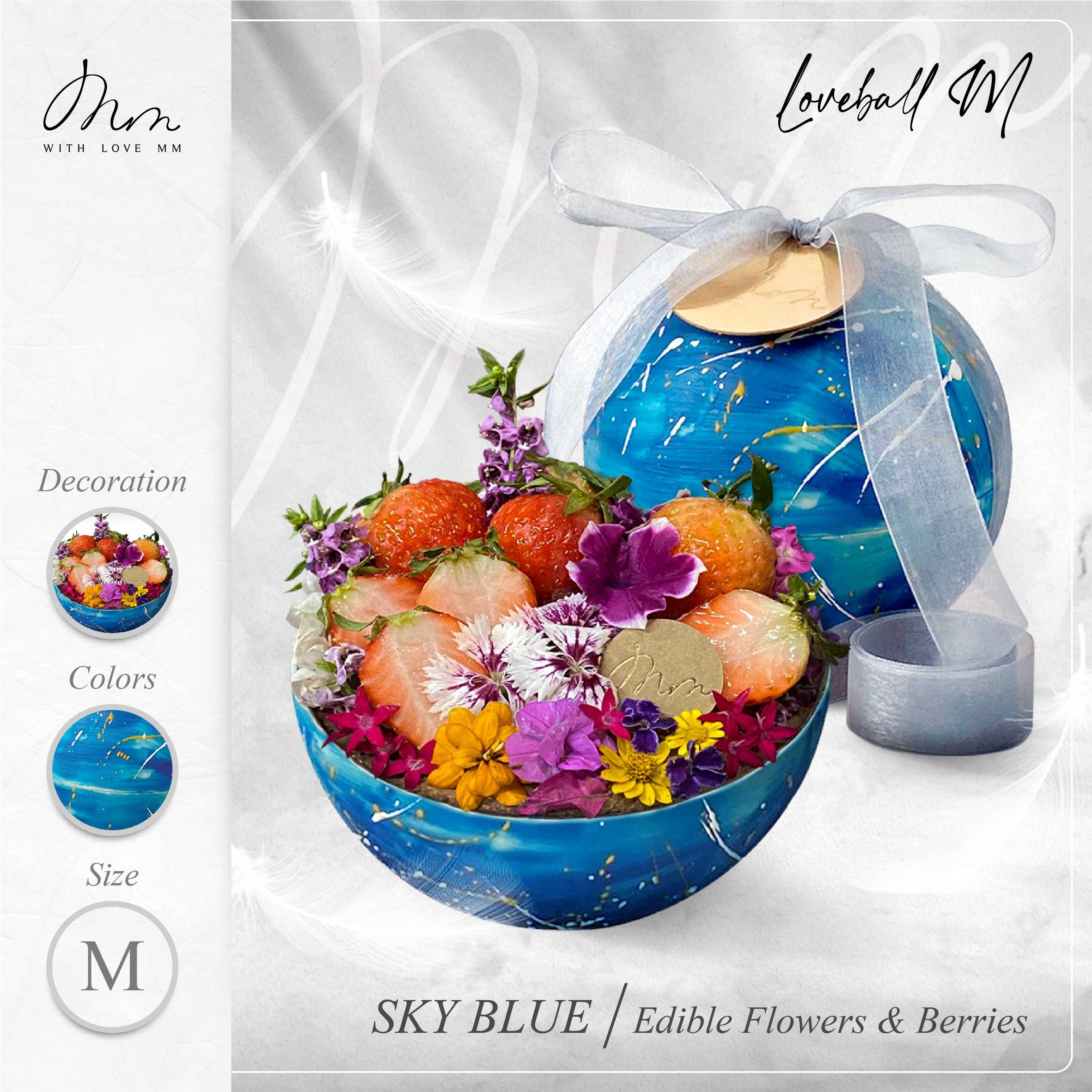 SKY BLUE - Loveball M - Edible Flowers & Berries