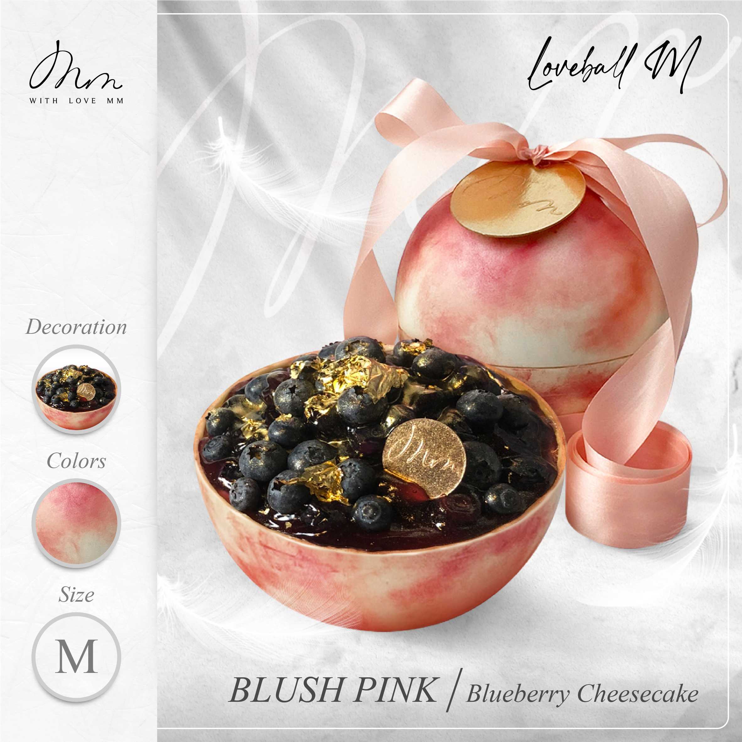BLUSH PINK - Loveball M - Blueberry Cheesecake