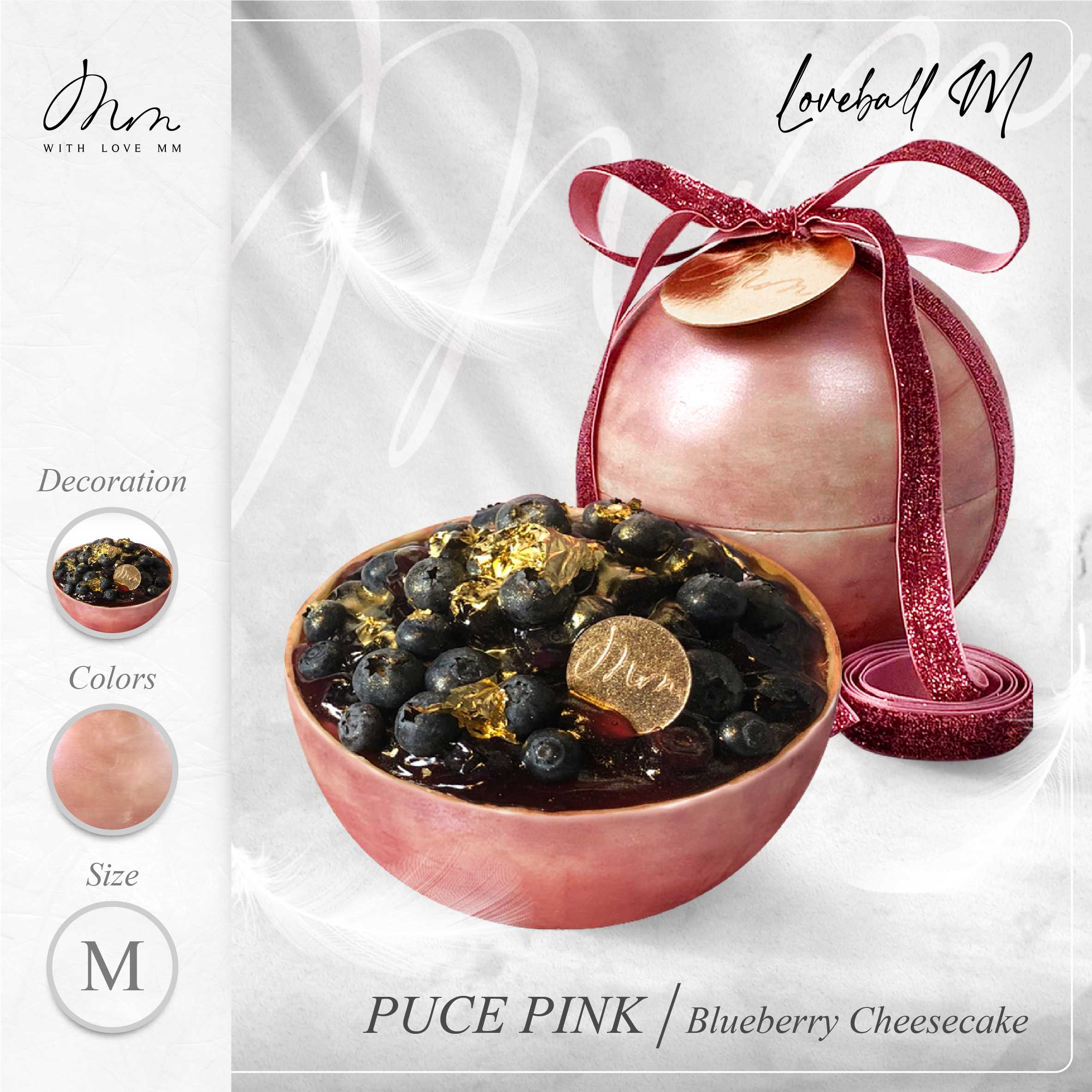 PUCE PINK - Loveball M - Blueberry Cheesecake