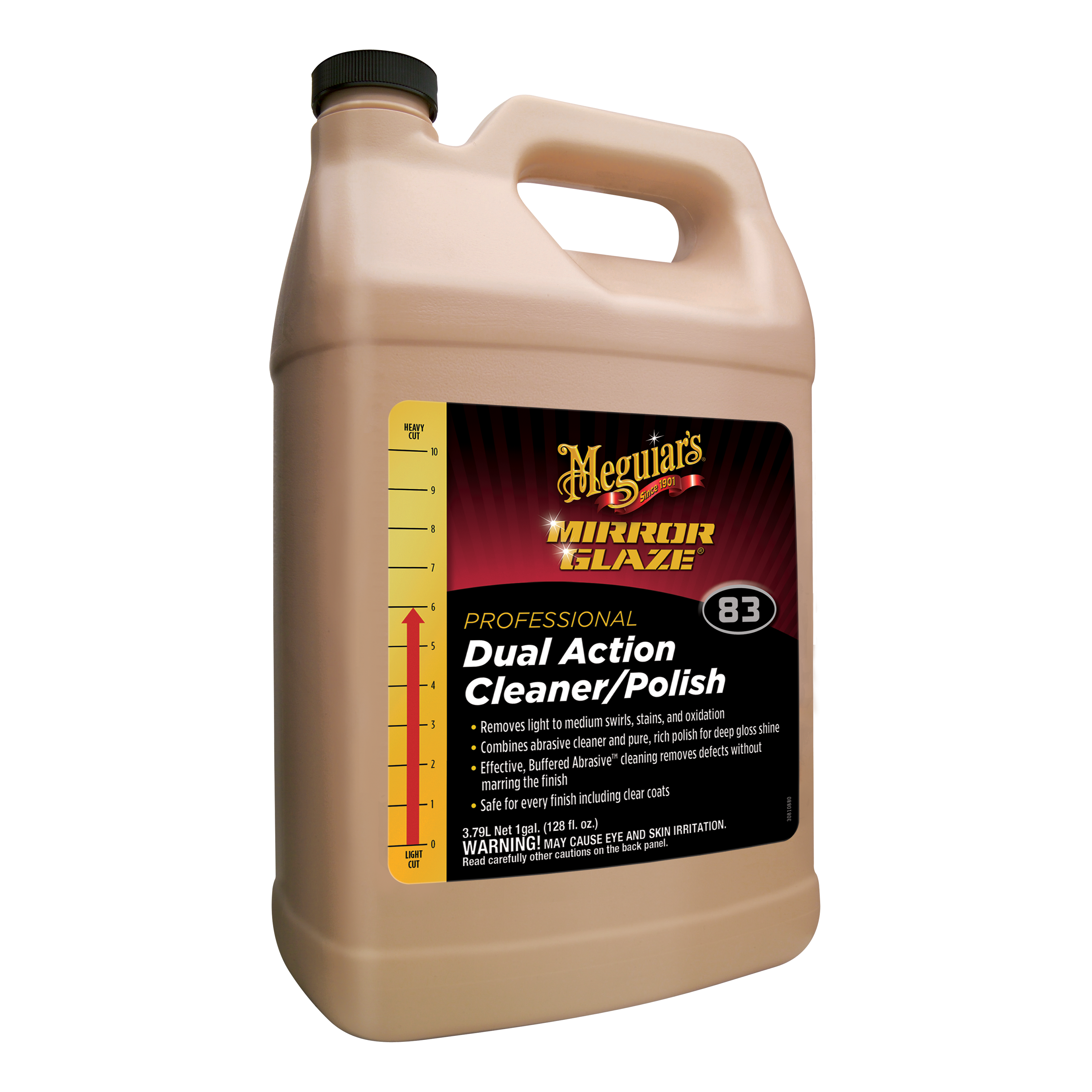 เมกไกวส์ น้ำยาขัดสีรถ - Meguiar's M8301 Mirror Glaze Dual Action Cleaner Polish 3.78L.