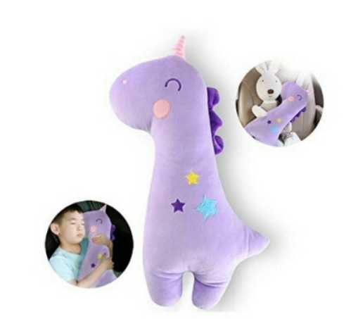 BD126 ตุ๊กตาคาดเข็มขัดนิรภัย ลายยูนิคอร์นสีม่วง