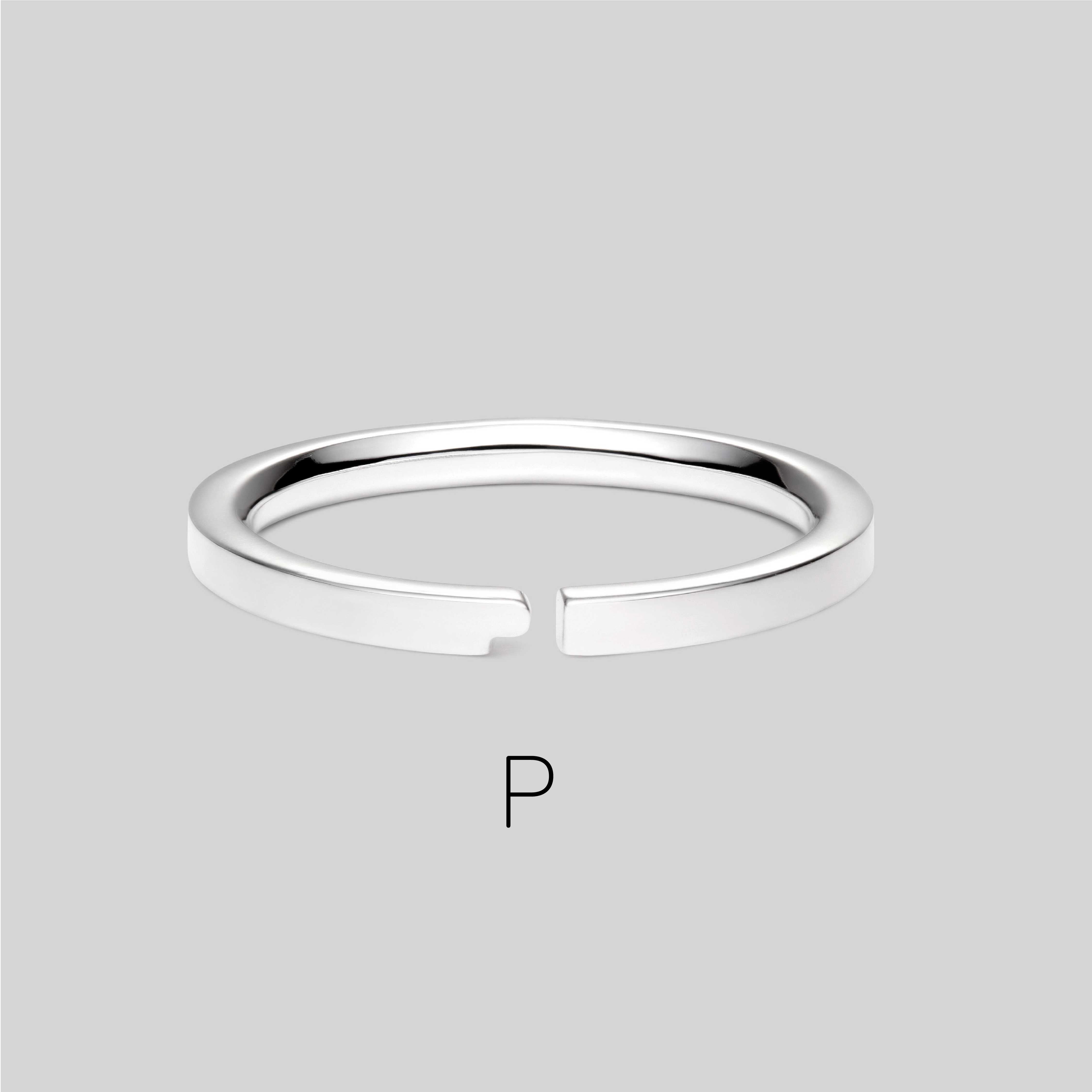 P Alphabet Ring
