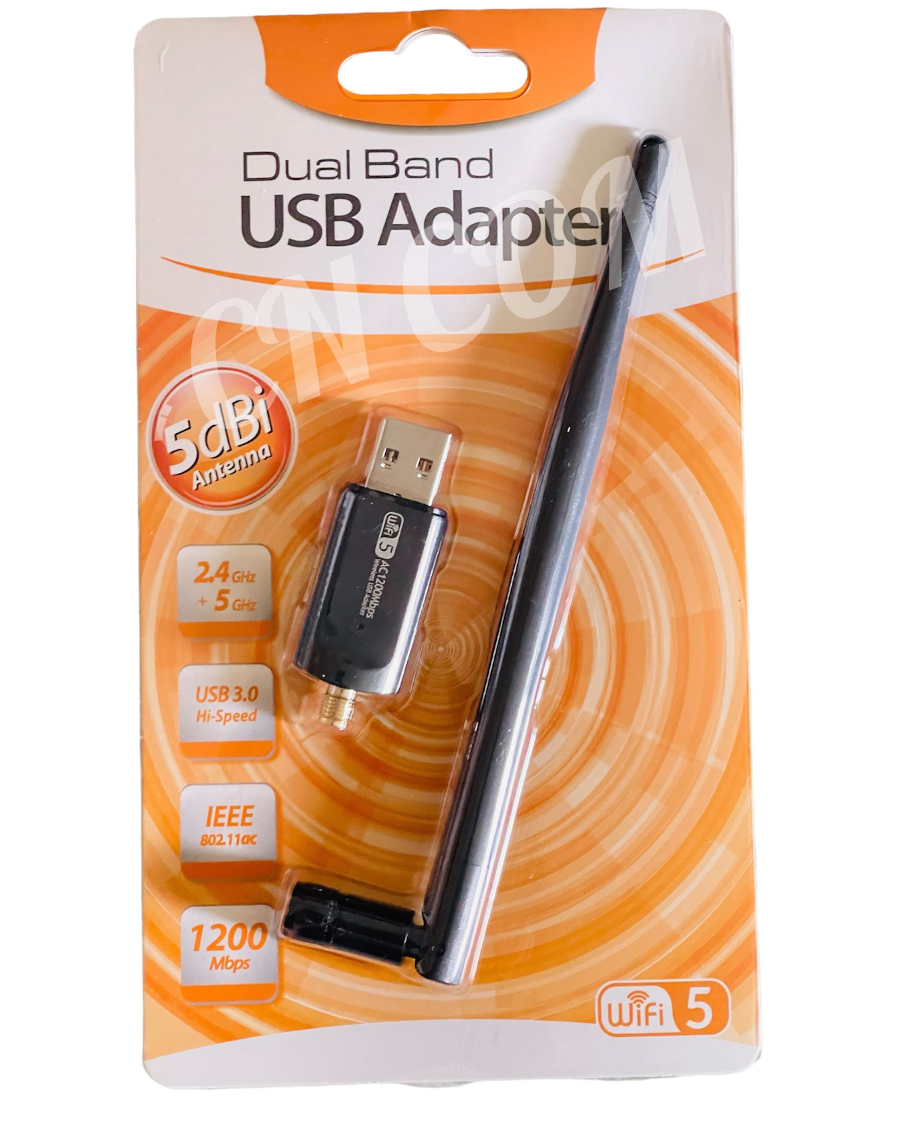 ￼1200Mbps USB 3.0 Wireless Wifi Adapter ความเร็วสูงการ์ดเครือข่าย RTL8812 Dual Band AC เสาอากาศคอม