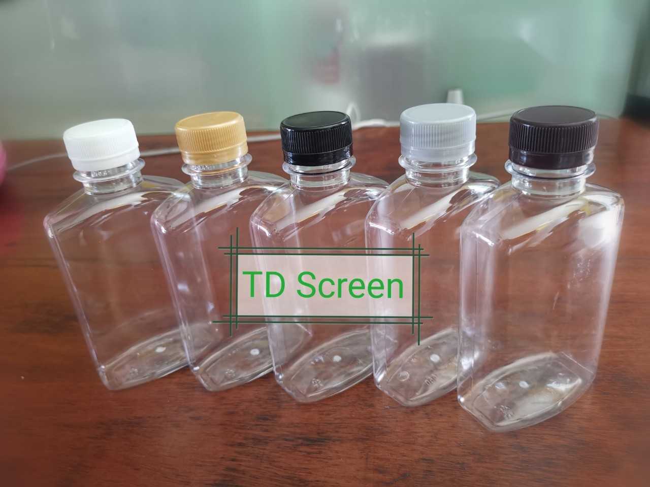 ขวด PET แบนกั๊ก 250 ml (รุ่นหนา 20 กรัม)